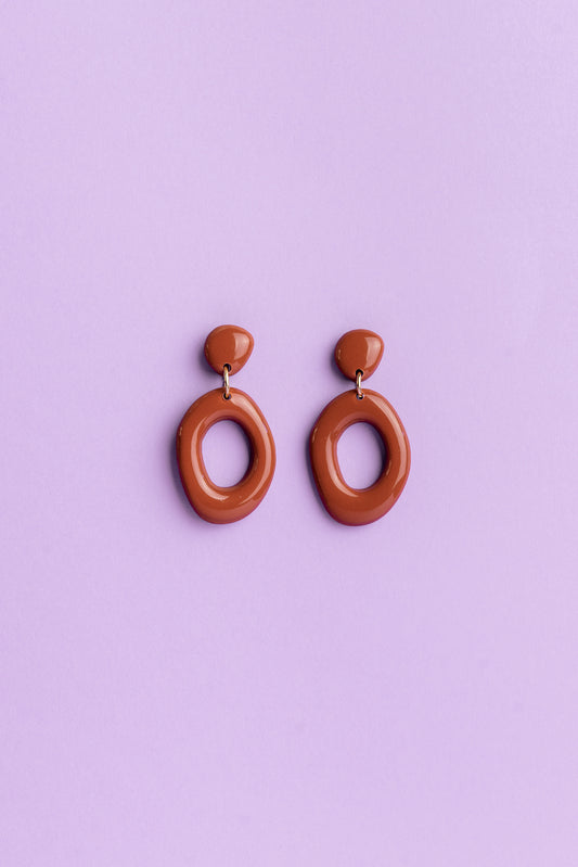 Earrings Elin - Caramel