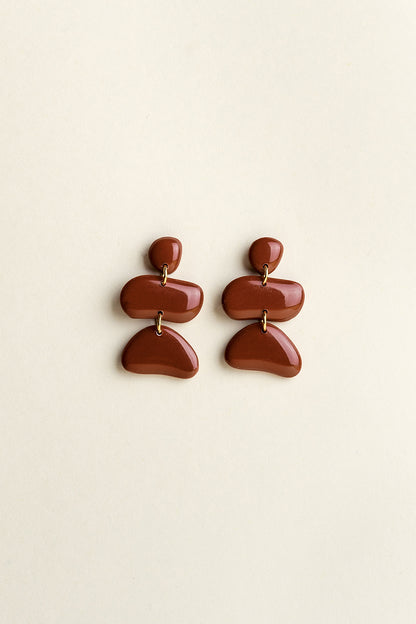 Earrings Jolene - Burgundy