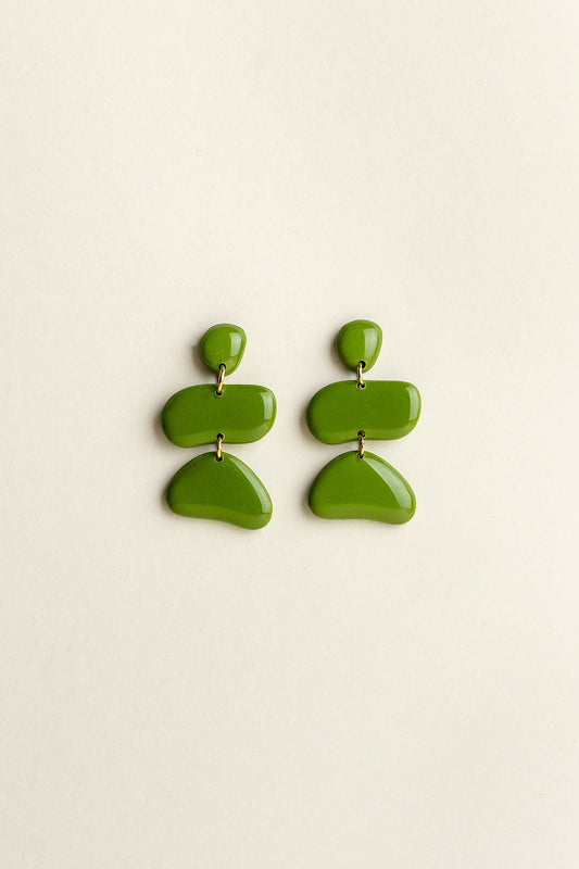 Earrings Jolene - Olive