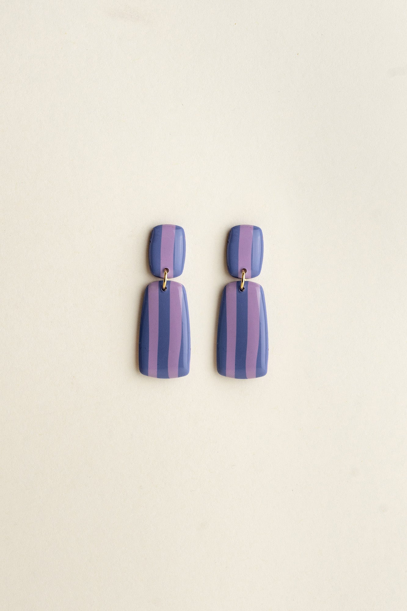 Earrings Julia - Denim / Lavender