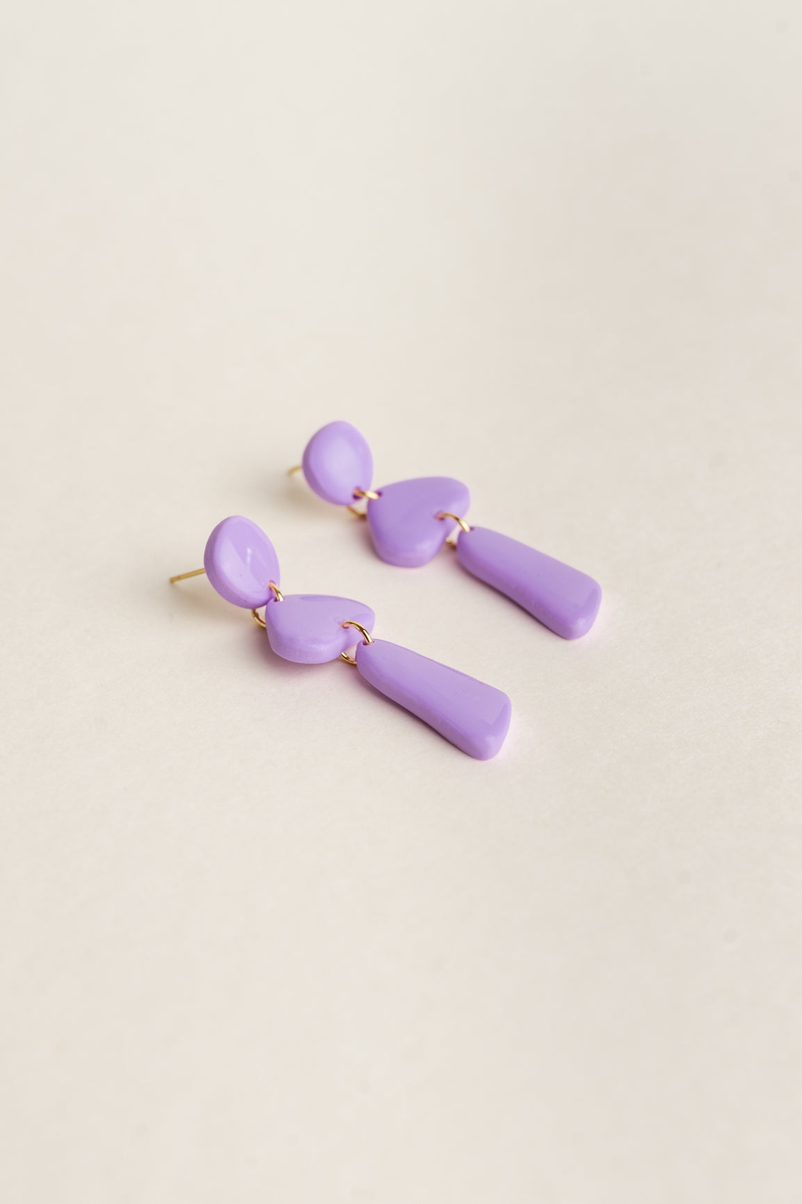 Earrings Luna - Lilac