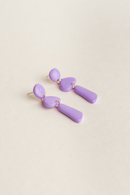 Earrings Luna - Lilac