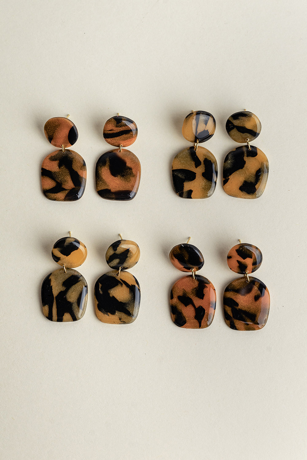 Earrings Nina - Tortoise Sand