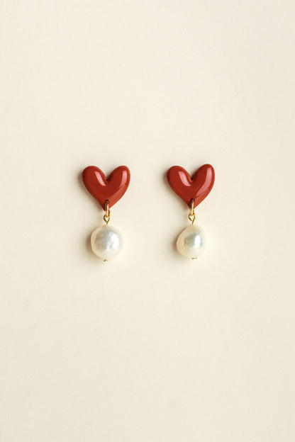 Earrings Vera - Red