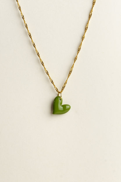 Pendant Jolie - Olive green