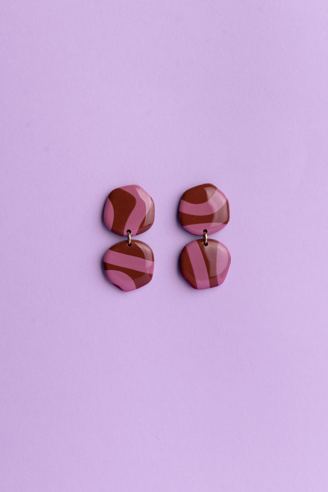 Earrings Doris - Rose / Burgundy