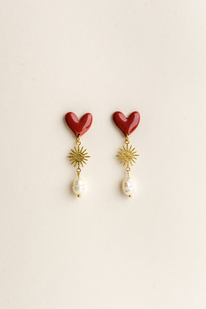 Earrings Valerie - Red