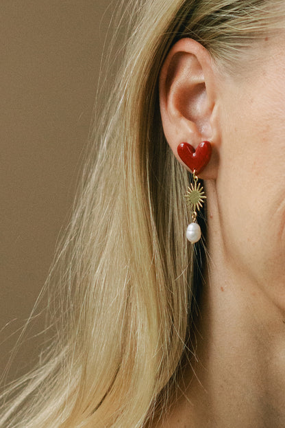 Earrings Valerie - Red